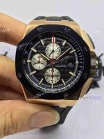 Swiss Audemars Piguet Royal Oak Offshore Earrichello Rose Gold Watch Black Dial